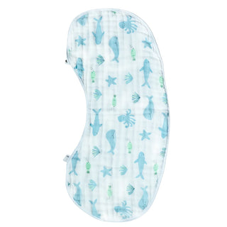 Bamboo Burp Cloth Bib - Under The Sea - FINAL SALE