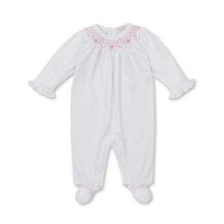 Footie with Hand Smocking - Summer Bishop