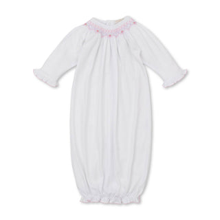 Sack with Hand Smocking - Summer Bishop White