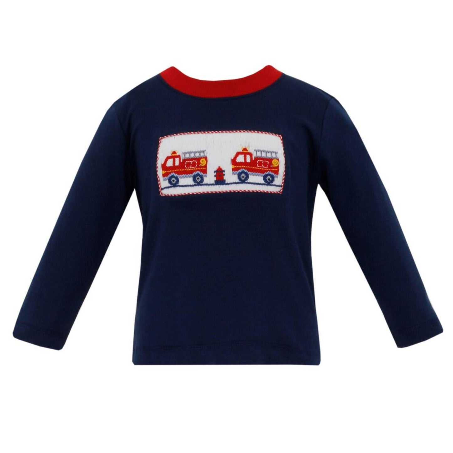 Firetruck Smocked T-shirt