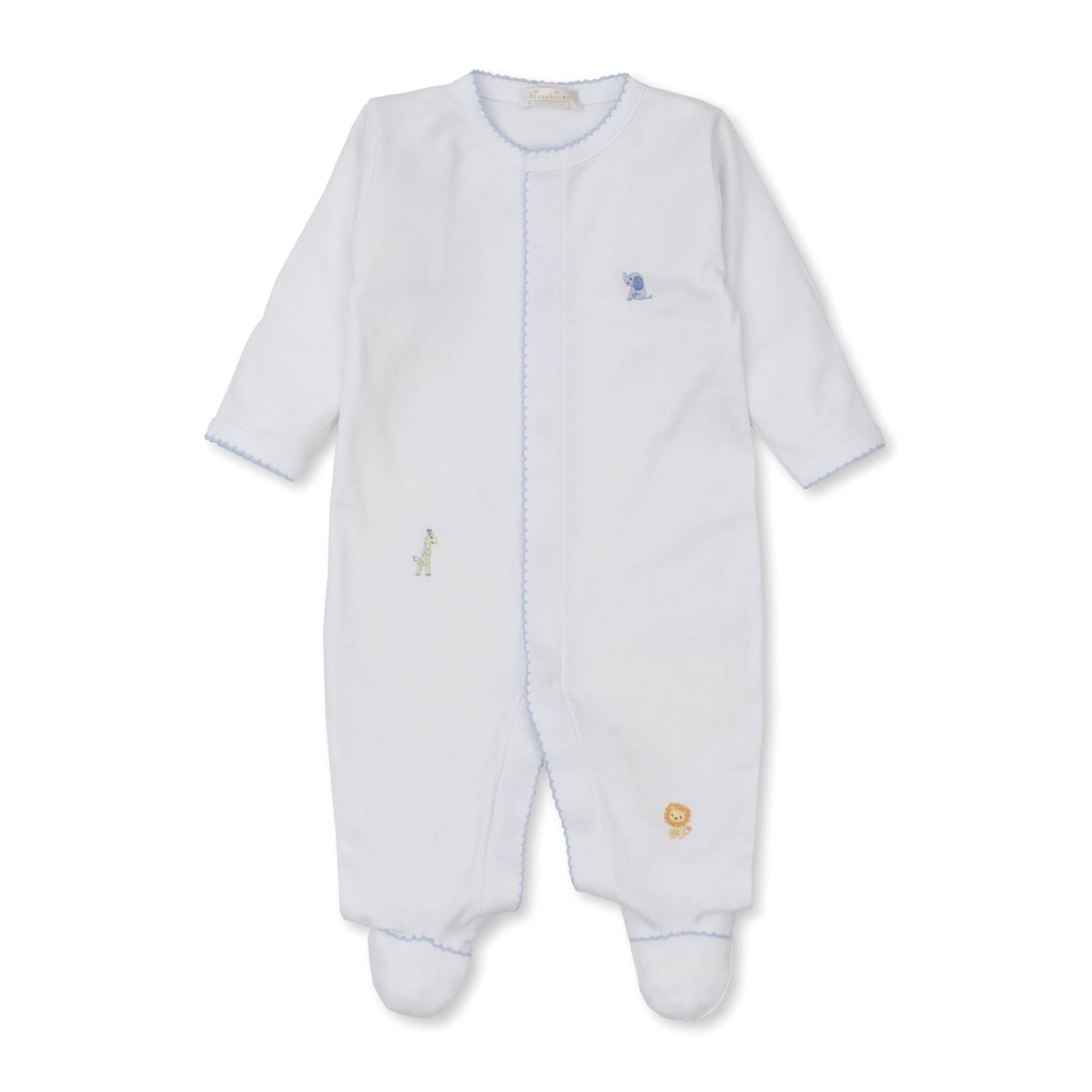 Safari Footie with Hand Embroidery