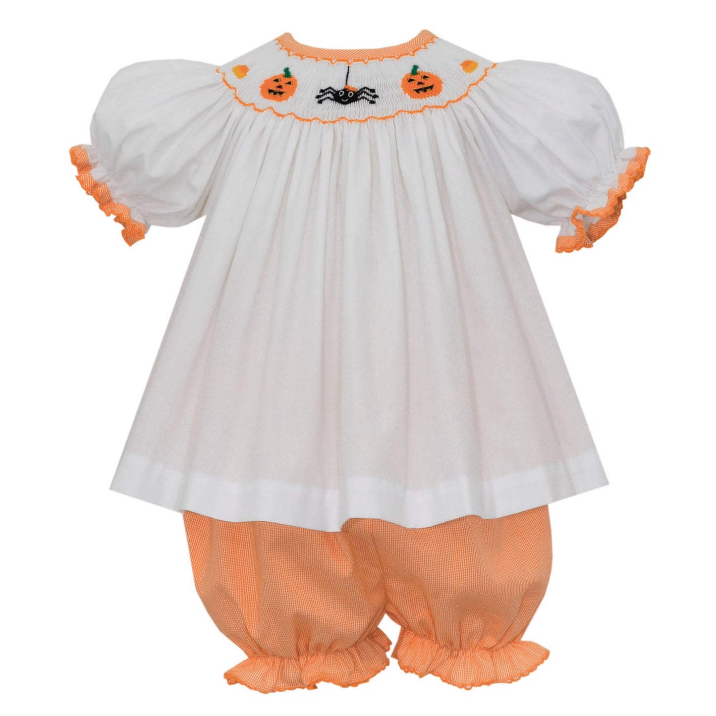 Halloween Smocked Bloomer Set