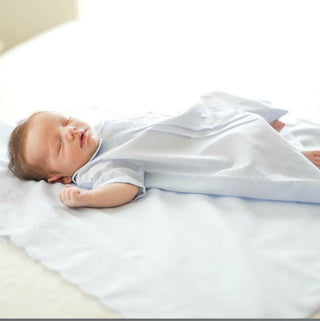 Boys Embroidered Collar Folded Daygown