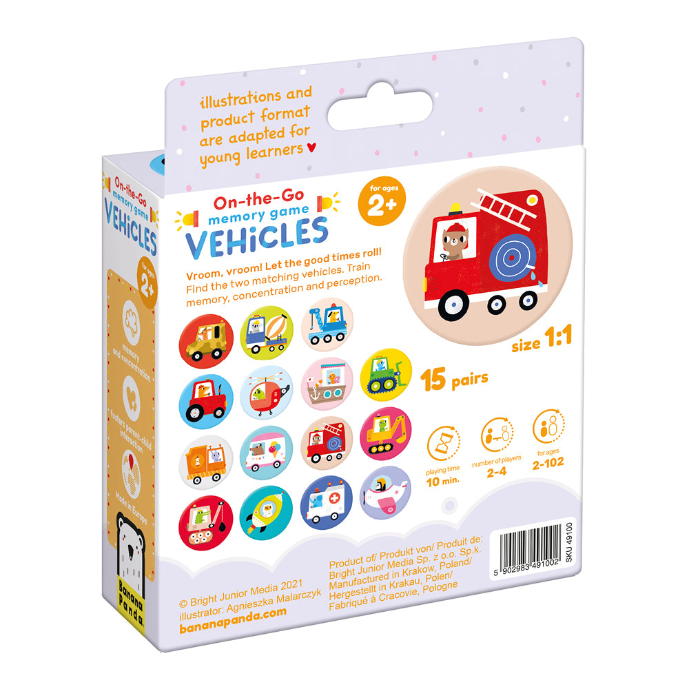On-the-Go Memory Game - Vehicles