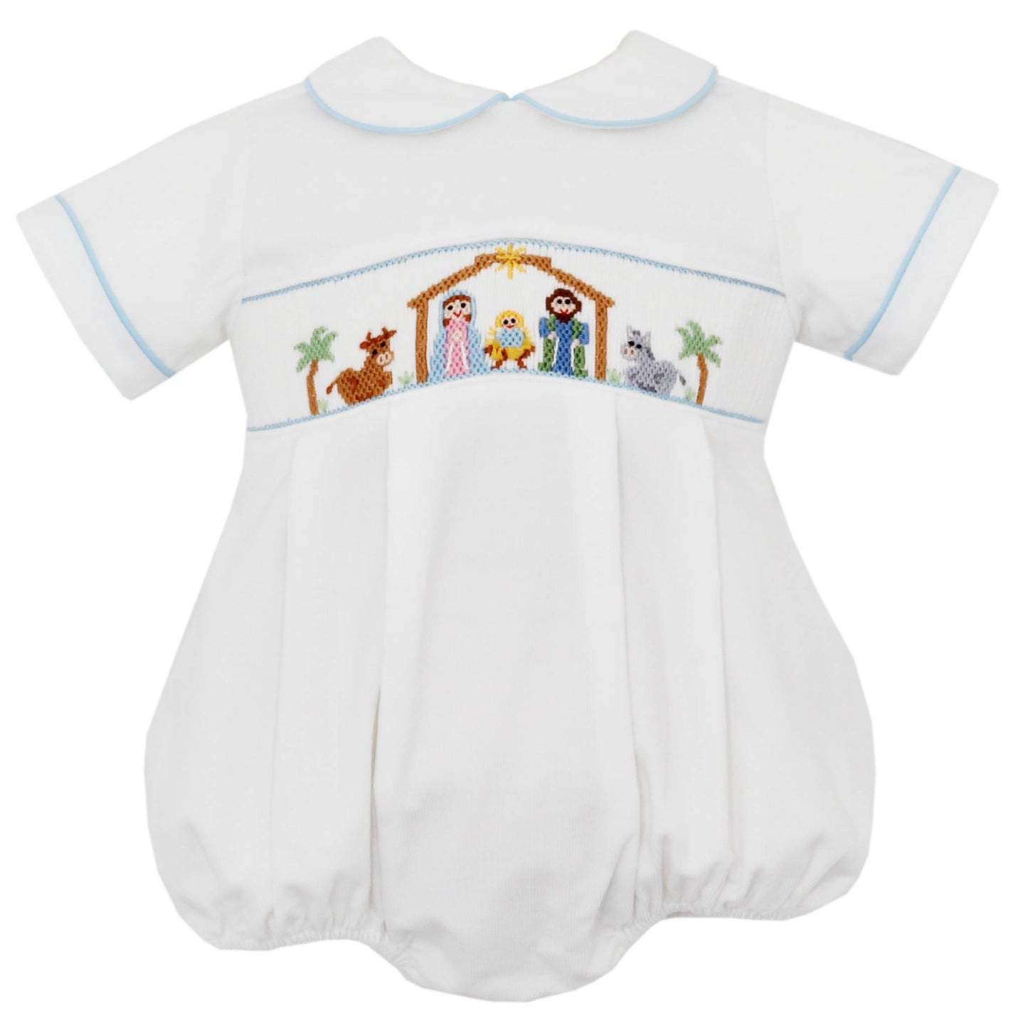 *PRE-ORDER* Nativity Scene Smocked Bubble