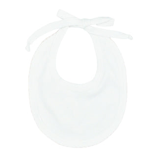 Pima Knit Bib with Picot Trim