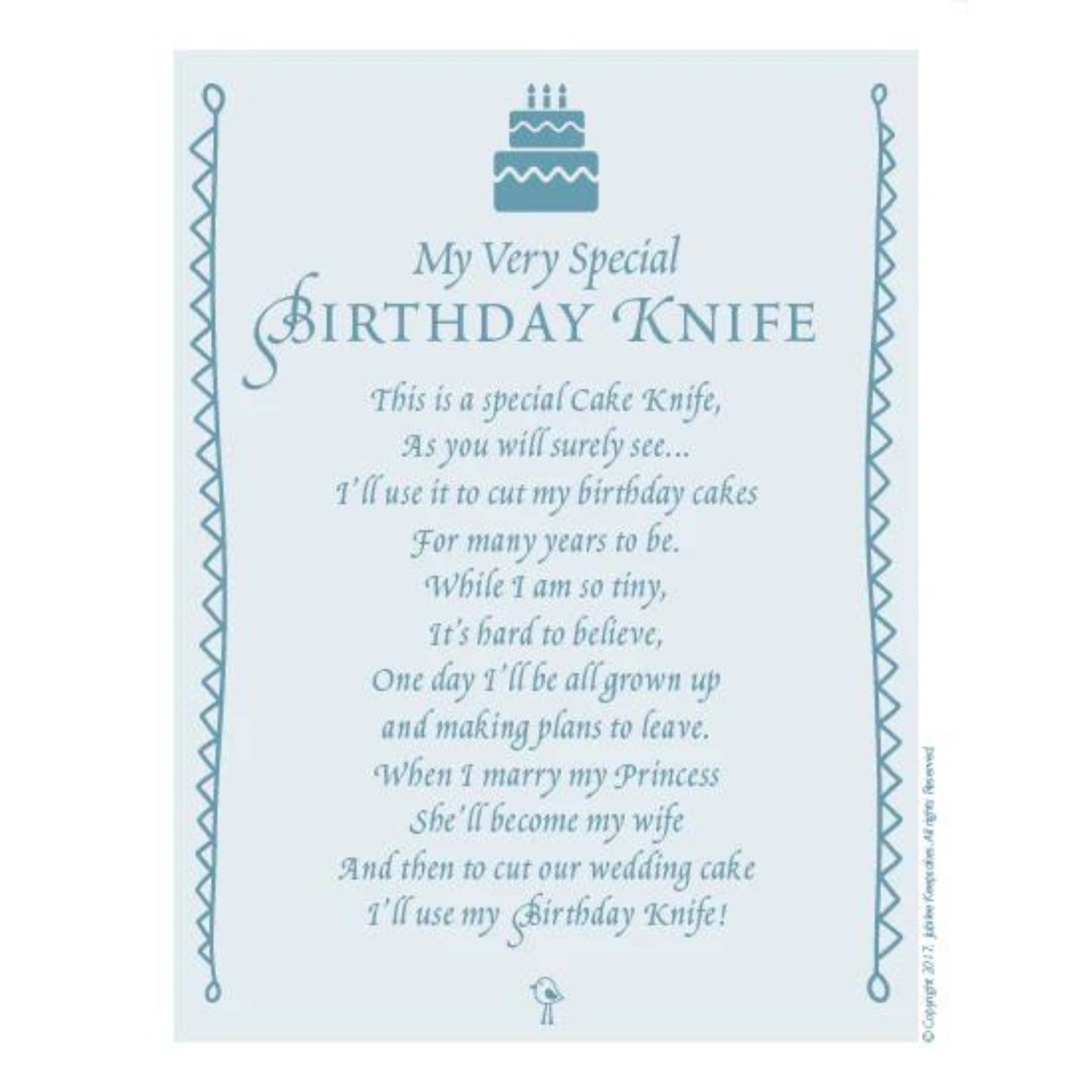 My Very Special Keepsake Knife - Birthday