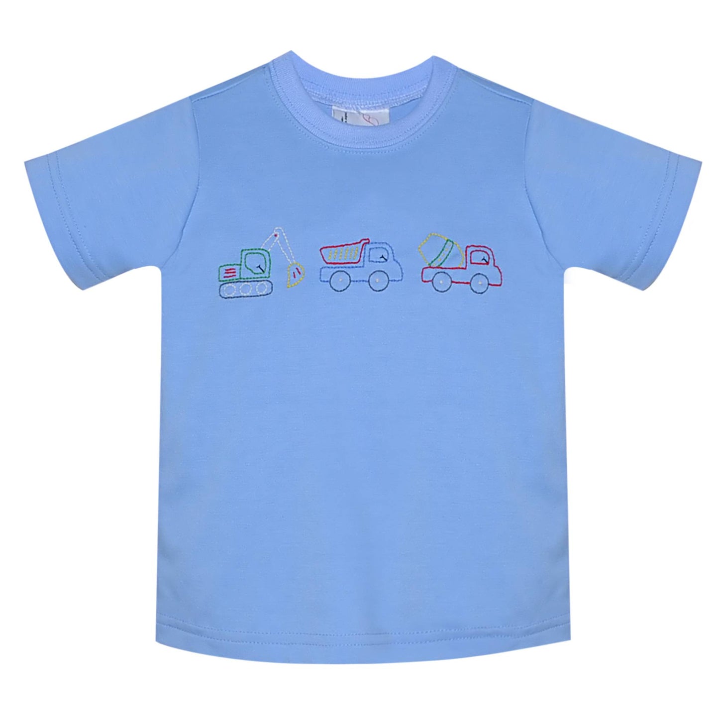 Construction Embroidered Tee