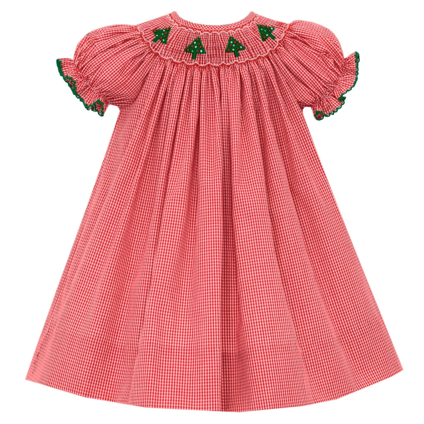 Christmas Tree Smocked Dress