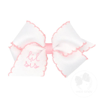 Stitch Bow with Embroidery - Medium
