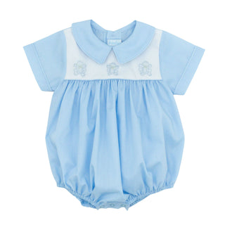 Boy Bubble with Frog Embroidery - FINAL SALE