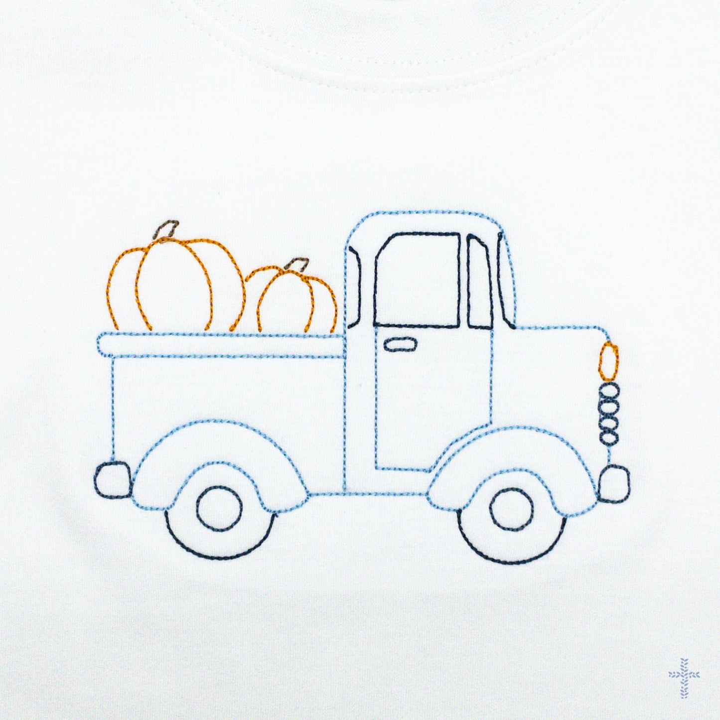 Pumpkin Truck Monogram Design