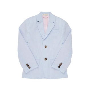 Booker Blazer - Breakers Blue Seersucker - FINAL SALE