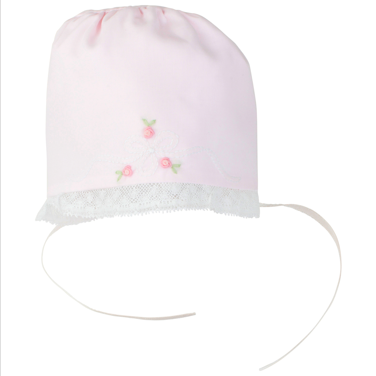 Vintage Bow & Lace Bonnet