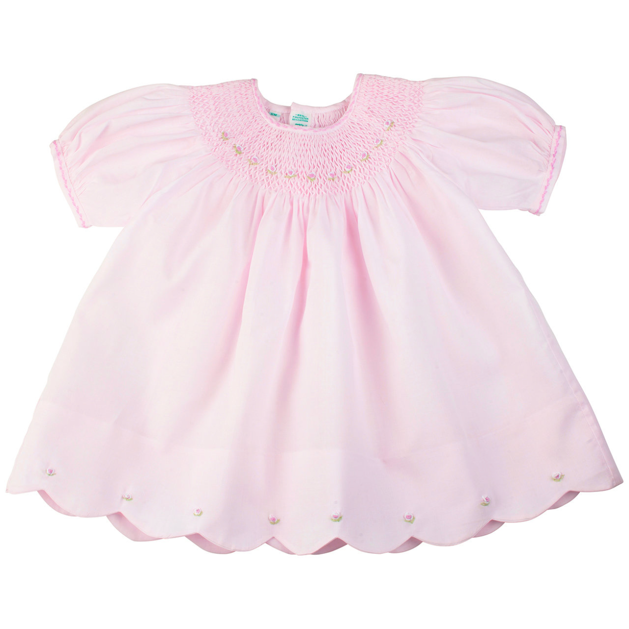 Scalloped Bishop Dress with Panty