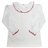 White with Red Picot