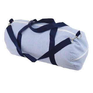 Seersucker Duffle - Navy Seersucker