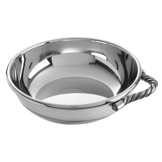 Rope Handle Porringer with Engraving