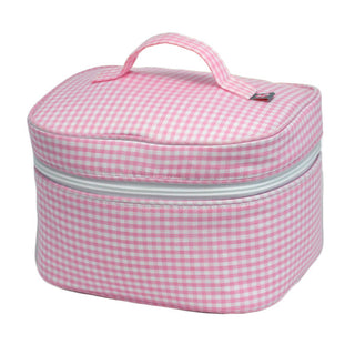 Gingham Train Case