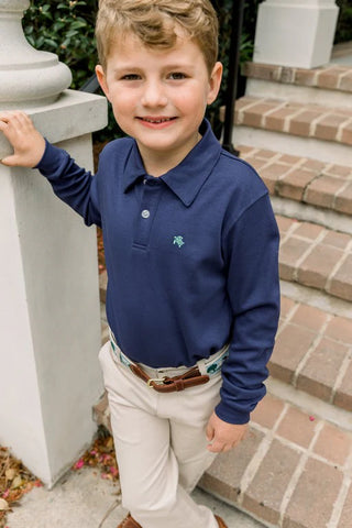 Long-sleeve Harry Polo - Navy