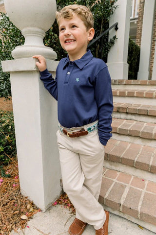 Long-sleeve Harry Polo - Navy