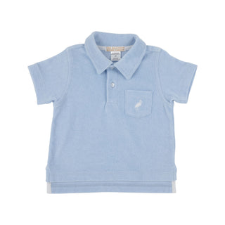 Prim & Proper Polo (Terrycloth) - Beale Street Blue
