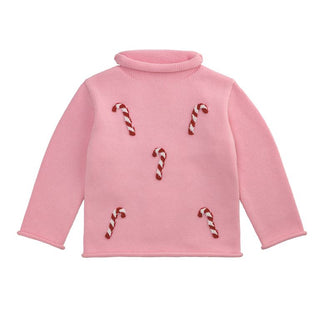 Rollneck Sweater - Crochet Candy Canes