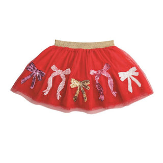 Sequin Tutu - Red Bows