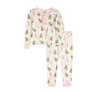 Christmas Tree Bow Pajama Set