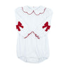Red Bow on White