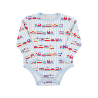 Long-sleeve Walt Onesie - Choo Choo Coming Through