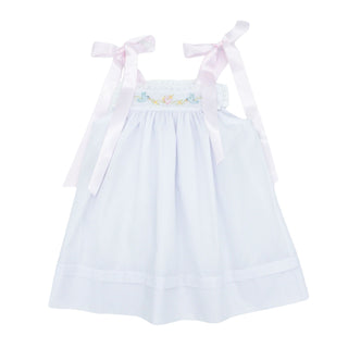 Wren Dress with Hand-embroidery - Love Birds