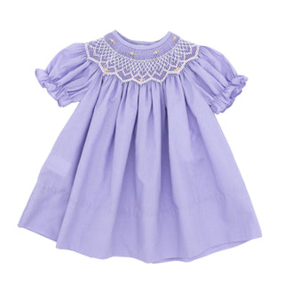 Girls Bishop Dress - Purple