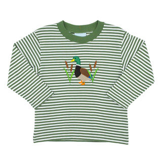 Boys Long-sleeve T-shirt with Applique - Mallard