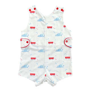 *PRE-ORDER* Pima Knit Reed Shortall - Puppy Dog Tails