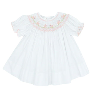 Smocked Bunnies Bishop Dress