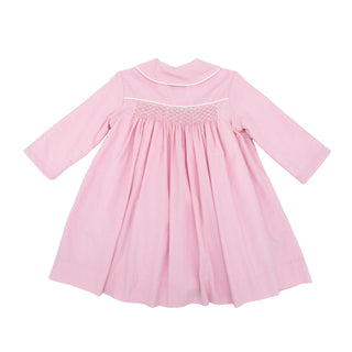 Corduroy Smocked Dress Coat