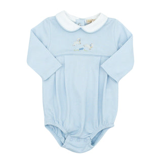 Boys Bubble with Hand-embroidery - Baby Lambs