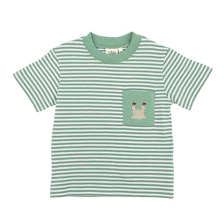 Boys Pocket T-shirt - Sandcastle Embroidery