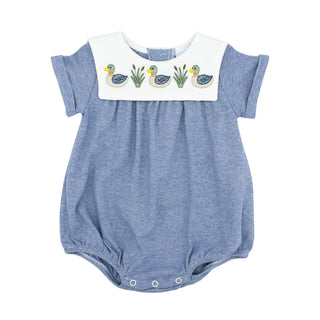 Boys Knit Bubble with Embroidery - Mallards