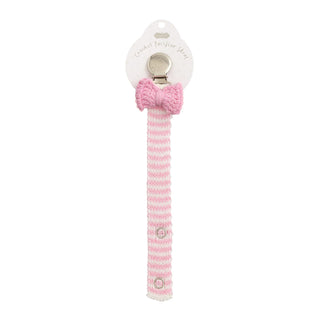 Crochet Pacy Strap - Pink Bow