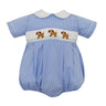 Puppies Blue Gingham