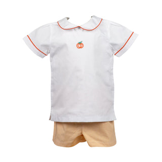 *PRE-ORDER* Boys Pembrooke Pumpkin Short Set