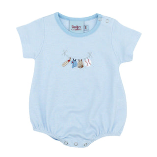 Boy Bubble with Hand-embroidery - Baseball