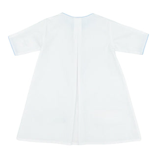 Boys Long-sleeve Daygown with Train Embroidery