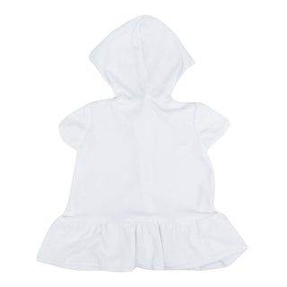 Hooded Ruffle Trim Coverup