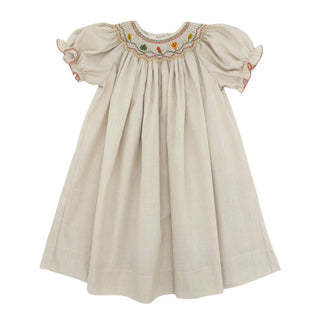 Emma Bishop Dress with Hand-smocking - Autumn Tails