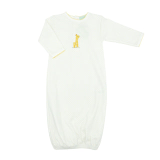 Pindot Daygown with Crochet - Giraffe