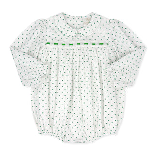 Girls 1956 Ribbon Bubble (Swiss Dot) - Mistletoe Green