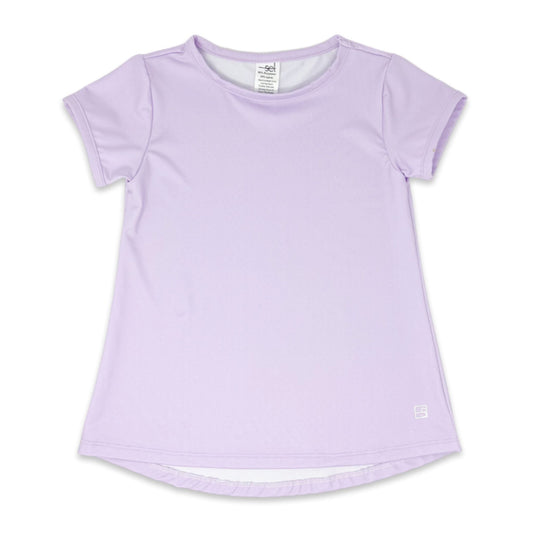 Bridget Basic Athleisure T-shirt - Lavender - 25% OFF
